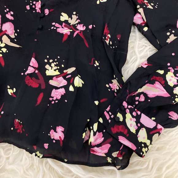 A.L.C. Rivera Silk Floral Blouse - Picture 11 of 12